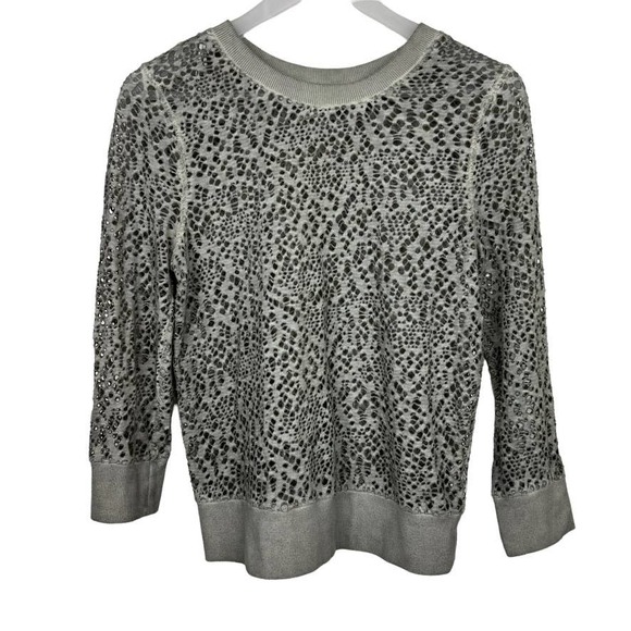 Free People We The Free Green Mesh Top Size Small - Picture 2 of 11